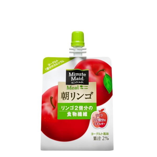 【1ケース24個入り】ミニッツメイド朝リンゴ 180gパウチ(24本入)