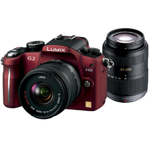 LUMIX DMC-G2W ダブルズームレンズキット-R(レッド)